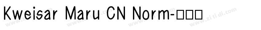 Kweisar Maru CN Norm字体转换